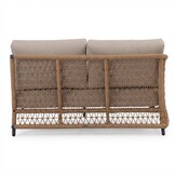 Vienna/Palau hoek loungeset 5 personen | wicker + aluminium | zand | 4-delig - 223x223cm