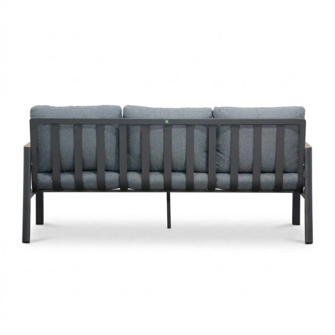Tokyo/Palau stoel-bank loungeset 5 personen | aluminium + polywood | beige | 5-delig