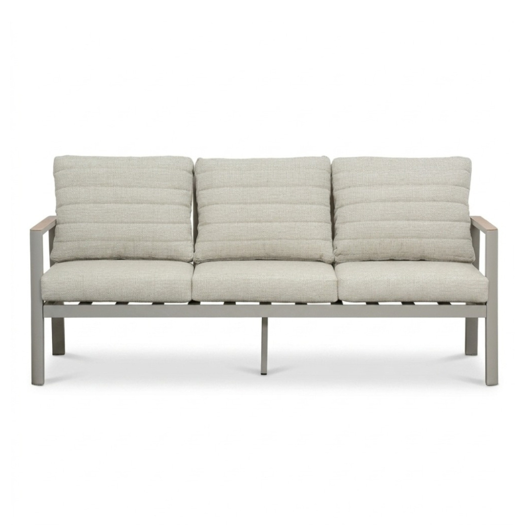 Tokyo/Palau stoel-bank loungeset 5 personen | aluminium + polywood | antraciet | 5-delig