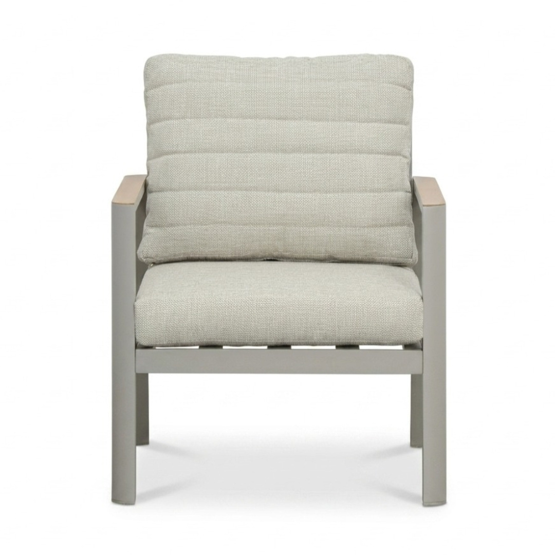 Tokyo/Palau stoel-bank loungeset 5 personen | aluminium + polywood | antraciet | 5-delig