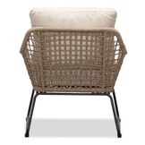 Valencia/Palermo stoel-bank loungeset 5 personen | touw + aluminium | Sahara Dust | 3-delig