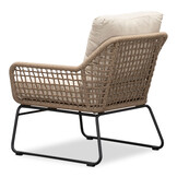 Valencia/Palermo stoel-bank loungeset 5 personen | touw + aluminium | Sahara Dust | 3-delig