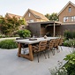 BUITEN living Veltis/Carlos antraciet dining tuinset | 8 personen | betonlook | 300cm