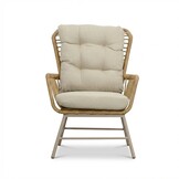 Dex lounge balkonset 2 personen | touw + aluminium | Bamboo Beige | 4-delig