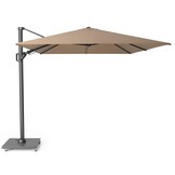 Challenger T² zweefparasol | 350x260cm met Monza parasolvoet 90kg | taupe