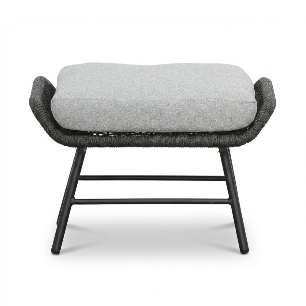 Dex lounge balkonset 4-delig | touw + aluminium | Stone Grey
