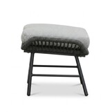 Dex lounge balkonset 4-delig | touw + aluminium | Stone Grey