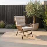 Dex/Pablo lounge balkonset 2 personen | touw + aluminium | Sahara Dust | 3-delig