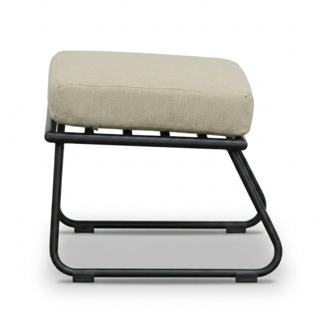 Flora lounge balkonset 2 personen | touw + aluminium | Sahara Dust | 4-delig