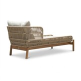 Braga ligbed | touw + hardhout | zand | 190cm
