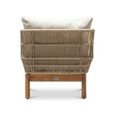 Braga ligbed | touw + hardhout | zand | 190cm