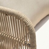 Braga ligbed | touw + hardhout | zand | 190cm