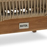 Braga ligbed | touw + hardhout | zand | 190cm