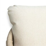 Bella hoek loungeset 5 personen | touw + hardhout | zand | 4-delig | 4-delig - 219x204cm