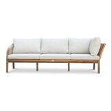 Bergamo hoek loungeset 6 personen | touw + hardhout | zand | 4-delig - 230x230cm