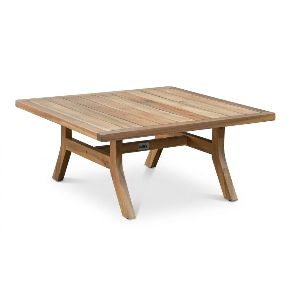 Bergamo hoek loungeset 6 personen | touw + hardhout | zand | 4-delig - 230x230cm