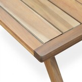 Bergamo hoek loungeset 6 personen | touw + hardhout | zand | 4-delig - 230x230cm
