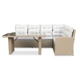 Kopenhagen hoek loungeset 6 personen | wicker | Royal Sand | 3-delig - 246x194cm