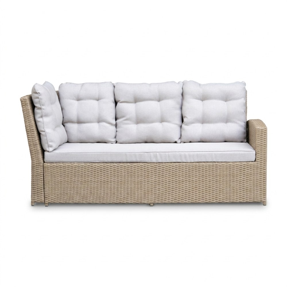 Kopenhagen hoek loungeset 6 personen | wicker | Royal Sand | 3-delig - 246x194cm