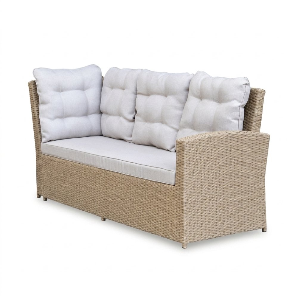 Kopenhagen hoek loungeset 6 personen | wicker | Royal Sand | 3-delig - 246x194cm