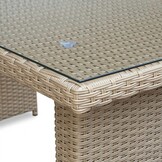 Kopenhagen hoek loungeset 6 personen | wicker | Royal Sand | 3-delig - 246x194cm