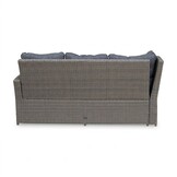 Kopenhagen hoek loungeset 6 personen | wicker | Ash Grey | 3-delig - 246x194cm