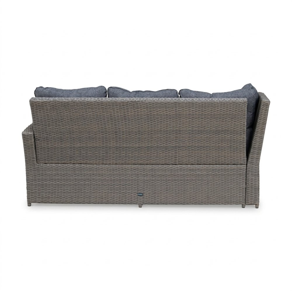 Kopenhagen hoek loungeset 6 personen | wicker | Ash Grey | 3-delig - 246x194cm
