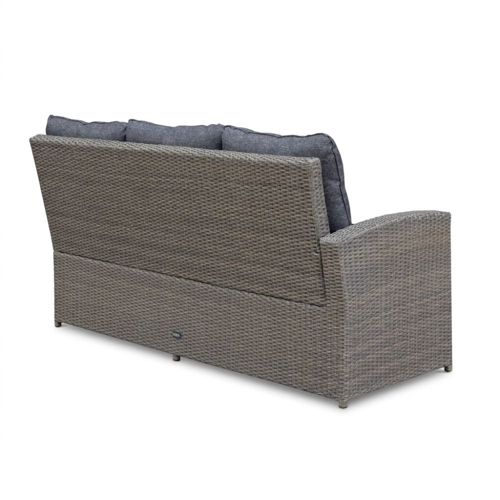 Kopenhagen hoek loungeset 6 personen | wicker | Ash Grey | 3-delig - 246x194cm
