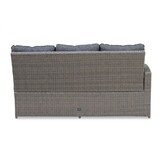 Kopenhagen hoek loungeset 6 personen | wicker | Ash Grey | 3-delig - 246x194cm