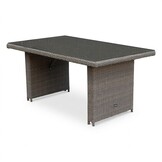 Kopenhagen hoek loungeset 6 personen | wicker | Ash Grey | 3-delig - 246x194cm