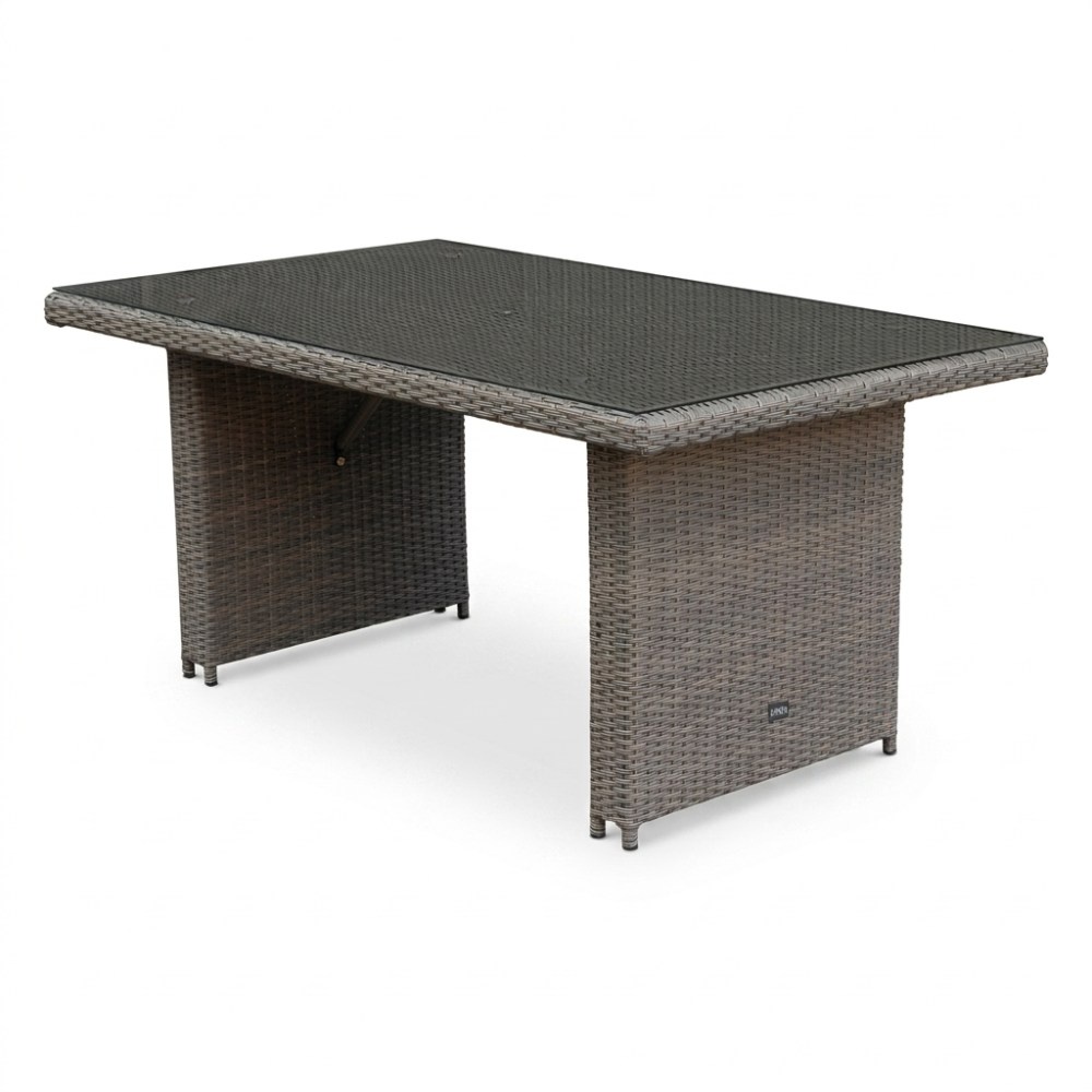 Kopenhagen hoek loungeset 6 personen | wicker | Ash Grey | 3-delig - 246x194cm