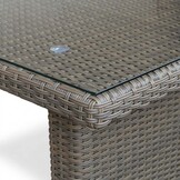 Kopenhagen hoek loungeset 6 personen | wicker | Ash Grey | 3-delig - 246x194cm
