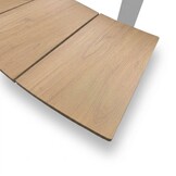 Auckland picknick dining tuinset | aluminium + polywood | Natural Wood/beige | 239cm rond