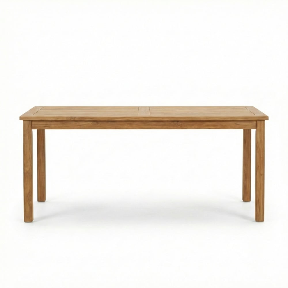 Singapore/Karlstad beige dining tuinset | 6 personen | teakhout + kunststof | 200cm