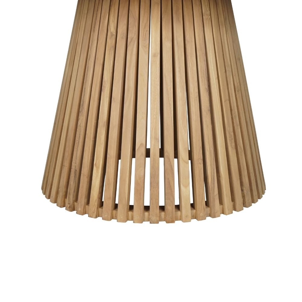 Palau/Karlstad beige dining tuinset | 5 personen | teakhout + kunststof | Ø140cm rond