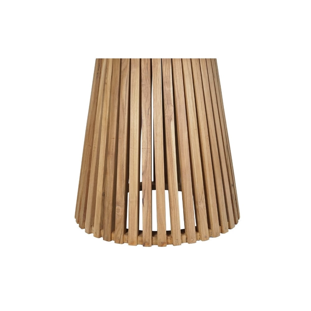 Palau/Karlstad beige dining tuinset | 4 personen | teakhout + kunststof | Ø120cm rond