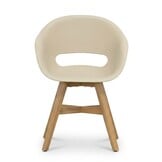Gotenburg/Karlstad beige dining tuinset | 6 personen | teakhout + kunststof | 250cm