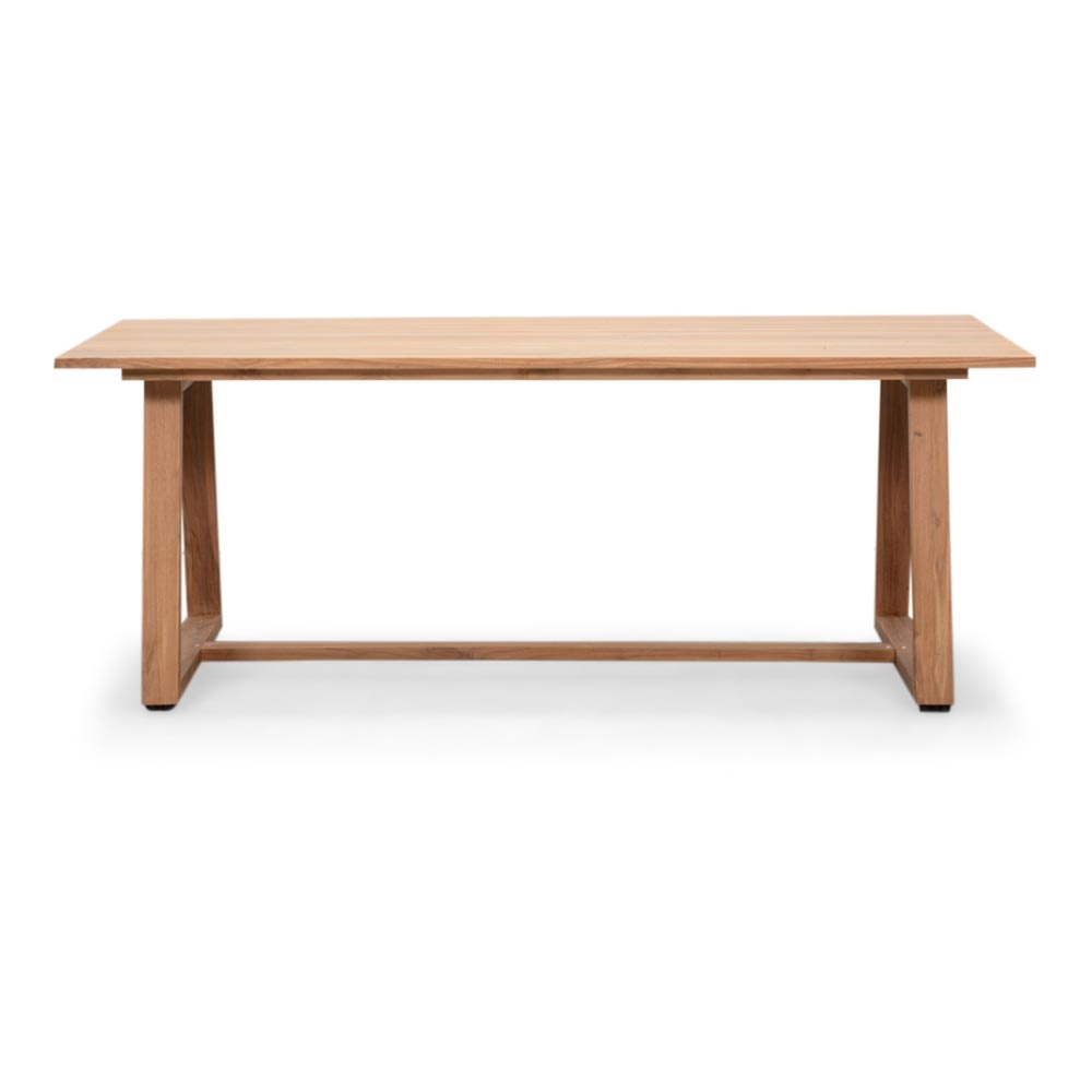 Gotenburg/Karlstad beige dining tuinset | 4 personen | teakhout + kunststof | 200cm