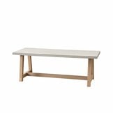 Veltis/Karlstad beige dining tuinset | 4 personen | polystone + kunststof | 200cm