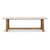 Velora/Seville beige dining tuinset | 6 personen | polystone + touw | 250cm