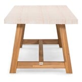 Velora/Seville beige dining tuinset | 6 personen | polystone + touw | 250cm