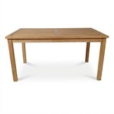 Singapore/Seville beige dining tuinset | 6 personen | teakhout + touw | 200cm