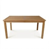 Singapore/Seville beige dining tuinset | 6 personen | teakhout + touw | 200cm