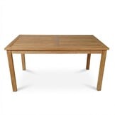 Singapore/Seville beige dining tuinset | 6 personen | teakhout + touw | 200cm