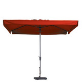 Delos luxe stokparasol 300x200cm | Brick Red