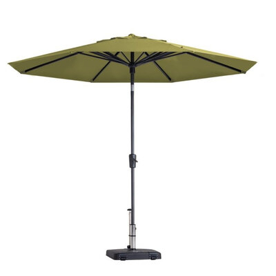 Paros luxe stokparasol Ø300cm | Sage Green