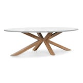 Livorno/Seville beige dining tuinset | 8 personen | polystone + touw | 280cm