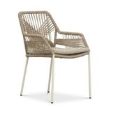 Gotenburg/Seville beige dining tuinset | 6 personen | teakhout + touw | 250cm
