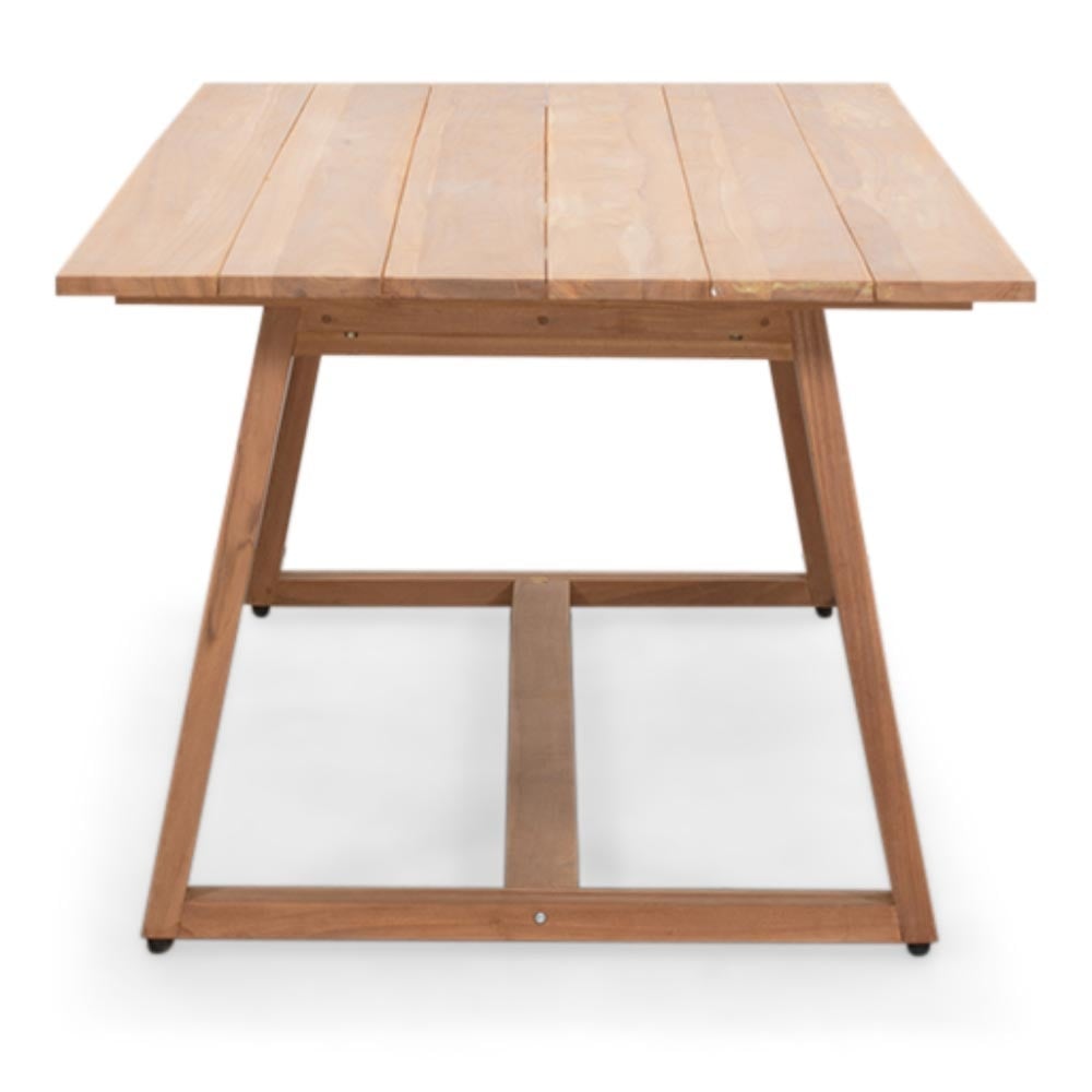 Gotenburg/Seville beige dining tuinset | 6 personen | teakhout + touw | 250cm