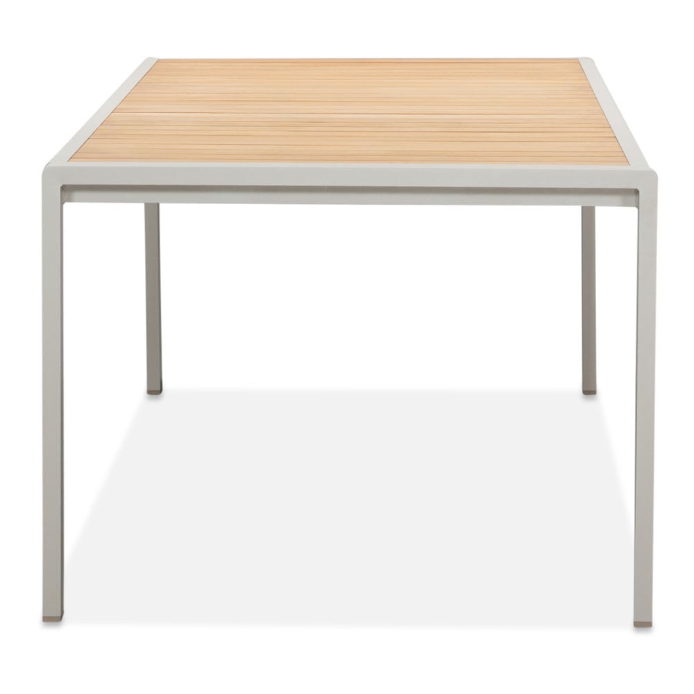 Annecy/Seville beige dining tuinset | 6 personen | teakhout + touw | 227cm